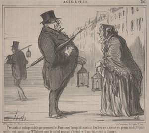 Actuele Gebeurtenissen, nr. 385: Essentiële Voorzorg, Parijs door Honoré Daumier