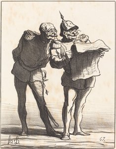 Beslist, men kan niet... door Honoré Daumier