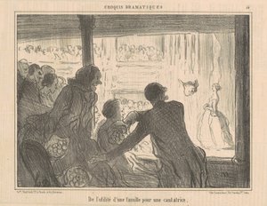 Over het Nut van een Familie voor een Zangeres door Honoré Daumier