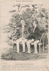 Twee uit de capaciteit van het oude regime door Honoré Daumier