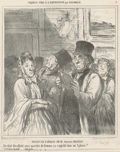 Voor het schilderij van M. G. Moreau door Honoré Daumier