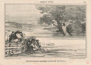 Vermaak... vernieuwd door de Grieken door Honoré Daumier
