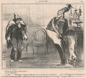 Waar kom je vandaan? door Honoré Daumier