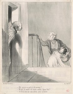 Eh! Wat is er nieuw? ... door Honoré Daumier