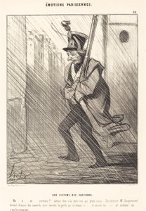 Parijse Emoties: Een Slachtoffer van de Facties door Honoré Daumier