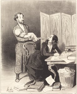 Neem dat verder mee... onmogelijk om te werken... door Honoré Daumier