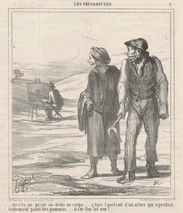 Daar is er een die een rare kerel is... door Honoré Daumier