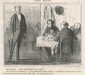 Is het de jongen? door Honoré Daumier