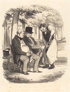 Is je wijn tenminste goed!... door Honoré Daumier