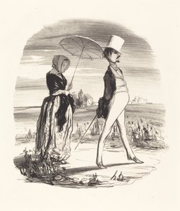 En ze noemen het de rivier van het leven... door Honoré Daumier