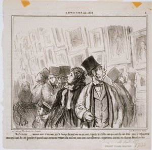 Tentoonstelling van 1859 - Mijn Vrouw... Zoals wij niet zouden hebben door Honoré Daumier