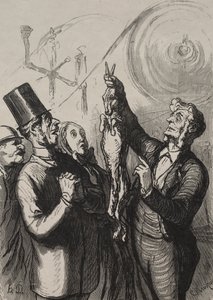 Wereldtentoonstelling: Over Tien Minuten Heb Je een Gibelotte en een Hoed door Honoré Daumier