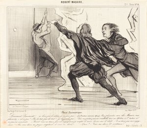 Dramatische Farce door Honoré Daumier