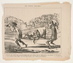 Faut pas vous desoler comme ?a, ma pauv door Honoré Daumier