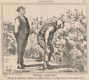 Ik moet kijken hoe de druiven rijpen... door Honoré Daumier