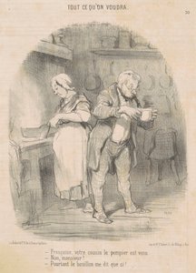 François, uw neef de brandweerman is gekomen ... door Honoré Daumier