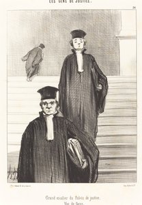 Grote Trap van het Paleis van Justitie. Vooraanzicht