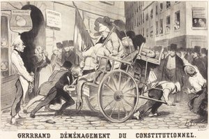 Grrrrand Verhuizing van de Constitutioneel door Honoré Daumier