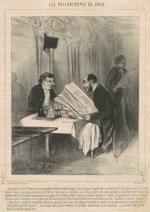 Gisteren in de rue Saint-Honoré ... een oude man door Honoré Daumier