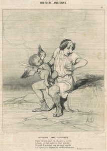 Hippolyte doorboord door Cupido