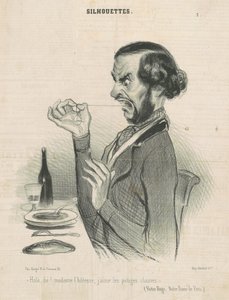 Hola, hé! Mevrouw de gastvrouw door Honoré Daumier