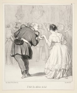 Il fait les delices du bal door Honoré Daumier