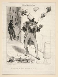 Men moet het pad van het leven met bloemen bezaaien! door Honoré Daumier