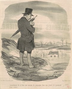 Nadeel van het bouwen van een buitenhuis ... door Honoré Daumier