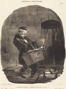 Ongemak van huren... niet ver van een rivier door Honoré Daumier