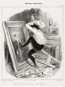 Ondankbare vaderland, je zult mijn werk niet hebben! door Honoré Daumier