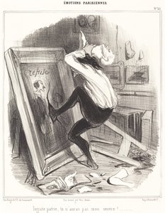 Ondankbare Vaderland, je zult mijn werk niet hebben! door Honoré Daumier