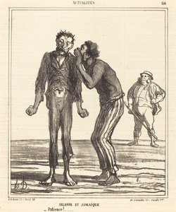 Ierland en Jamaica - Geduld!... door Honoré Daumier