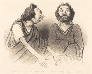 Ik heb gezien Heer... uw ongelukkige zoon... door Honoré Daumier