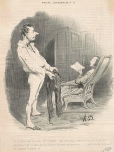 Het kan me niet schelen over uw mevrouw Sand... door Honoré Daumier