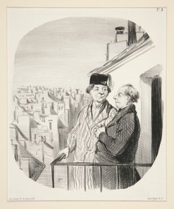 Ik ben een beetje hoog gehuisvest door Honoré Daumier