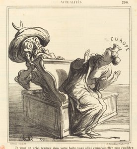 Alstublieft, ga terug in uw doos... door Honoré Daumier