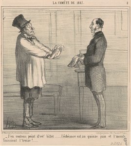 We willen je kaartje niet ... door Honoré Daumier
