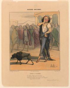 Jeugd van Alcibiades, plaat 19 uit de Oude Geschiedenis