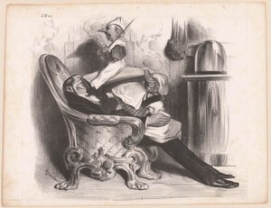 Karikatuur van minister Antoine Maurice Apollinaire d
