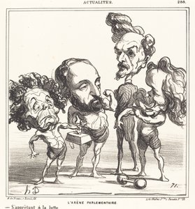 De parlementaire arena door Honoré Daumier