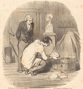 De kunstenaar - Dat is klaar!... door Honoré Daumier