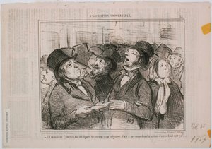 De wereldtentoonstelling: Mr Courbet maakt...Vulgaire figuren door Honoré Daumier