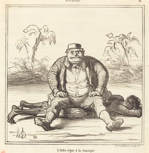De orde heerst in Jamaica door Honoré Daumier