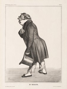La Caricature, Pl. 314, Graaf de Keratry door Honoré Daumier