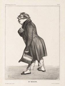 La Caricature, Pl. 314, Graaf de Keratry door Honoré Daumier
