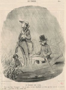 De jacht op het water door Honoré Daumier