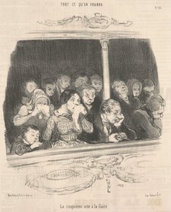 Het vijfde bedrijf in de vrolijkheid door Honoré Daumier