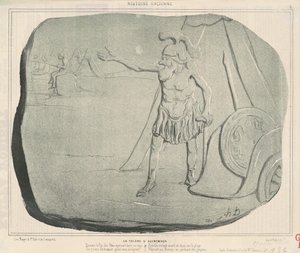 De woede van Agamemnon door Honoré Daumier