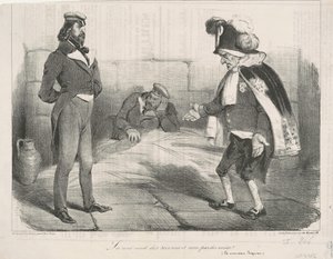 Het hof verleent diensten en geen vonnissen! door Honoré Daumier