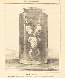 De fusie door Honoré Daumier